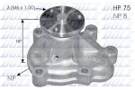 Veepump, mootori jahutus DOLZ O144