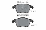 Piduriklotsi komplekt,ketaspidur TEXTAR 2614501