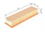 &Otilde;hufilter BOSCH 1 457 433 524