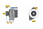 Generaator BOSCH 0 986 049 540