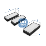 Filter,salongi&otilde;hk UFI 53.070.00