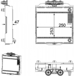 Radiaator,mootorijahutus MAHLE CR 923 000P