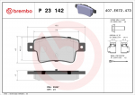 Piduriklotsi komplekt,ketaspidur BREMBO P 23 142