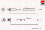 Klapikaanekruvikomplekt FAI AutoParts B2124