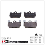 Piduriklotsi komplekt,ketaspidur ZIMMERMANN 23694.165.1