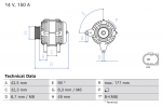 Generaator BOSCH 0 986 084 700