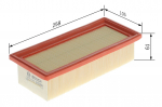 &Otilde;hufilter BOSCH 1 457 433 256
