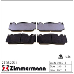 Piduriklotsi komplekt,ketaspidur ZIMMERMANN 25133.205.1