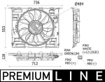 Ventilaator,mootorijahutus MAHLE CFF 535 000P