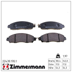 Piduriklotsi komplekt,ketaspidur ZIMMERMANN 22439.170.1
