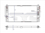 Radiaator,mootorijahutus TYC 737-0068-R