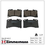 Piduriklotsi komplekt,ketaspidur ZIMMERMANN 26420.145.1