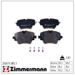 Piduriklotsi komplekt,ketaspidur ZIMMERMANN 25617.185.1