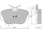 Piduriklotsi komplekt,ketaspidur METELLI 22-0041-0