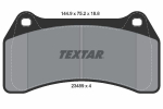 Piduriklotsi komplekt,ketaspidur TEXTAR 2348901