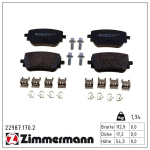 Piduriklotsi komplekt,ketaspidur ZIMMERMANN 22987.170.2