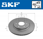 Piduriketas SKF VKBD 81313 V1