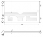 Radiaator,mootorijahutus TYC 702-0033