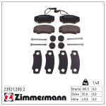 Piduriklotsi komplekt,ketaspidur ZIMMERMANN 23921.200.2
