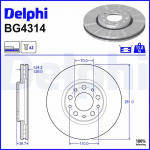 Piduriketas DELPHI BG4314