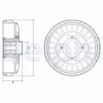 Piduritrummel DELPHI BFR621