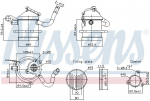 Radiaator,heitgaaside tagasijooks NISSENS 989480