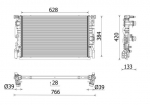 Radiaator,mootorijahutus MAHLE CR 2696 000P