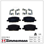 Piduriklotsi komplekt,ketaspidur ZIMMERMANN 22311.190.2