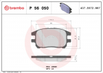 Piduriklotsi komplekt,ketaspidur BREMBO P 56 050