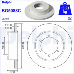 Piduriketas DELPHI BG5088C