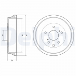 Piduritrummel DELPHI BF636