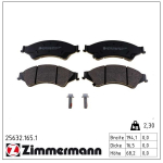 Piduriklotsi komplekt,ketaspidur ZIMMERMANN 25632.165.1