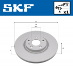 Piduriketas SKF VKBD 81404 V1