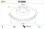 Piduriketas VALEO 672800