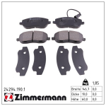 Piduriklotsi komplekt,ketaspidur ZIMMERMANN 24294.190.1