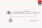 Klapikaanekruvikomplekt FAI AutoParts B701