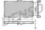 Radiaator,mootorijahutus DENSO DRM45010