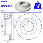 Piduriketas DELPHI BG5091C