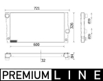 Radiaator,mootorijahutus MAHLE CR 956 000P