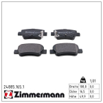 Piduriklotsi komplekt,ketaspidur ZIMMERMANN 24885.165.1