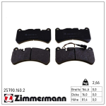 Piduriklotsi komplekt,ketaspidur ZIMMERMANN 25790.160.2