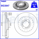 Piduriketas DELPHI BG3847
