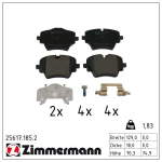 Piduriklotsi komplekt,ketaspidur ZIMMERMANN 25617.185.2