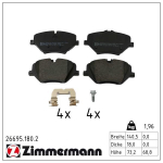 Piduriklotsi komplekt,ketaspidur ZIMMERMANN 26695.180.2
