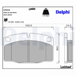 Piduriklotsi komplekt,ketaspidur DELPHI LP415