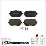 Piduriklotsi komplekt,ketaspidur ZIMMERMANN 26592.190.1