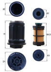 Filter, karbamiidilahus MAHLE UX 3KIT