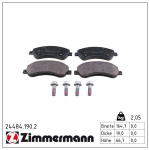 Piduriklotsi komplekt,ketaspidur ZIMMERMANN 24484.190.2