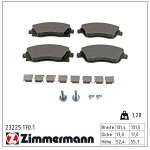 Piduriklotsi komplekt,ketaspidur ZIMMERMANN 23225.170.1