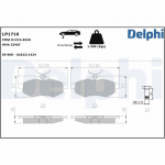 Piduriklotsi komplekt,ketaspidur DELPHI LP1716